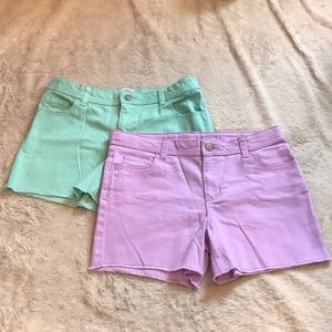 Girls jean shorts bundle